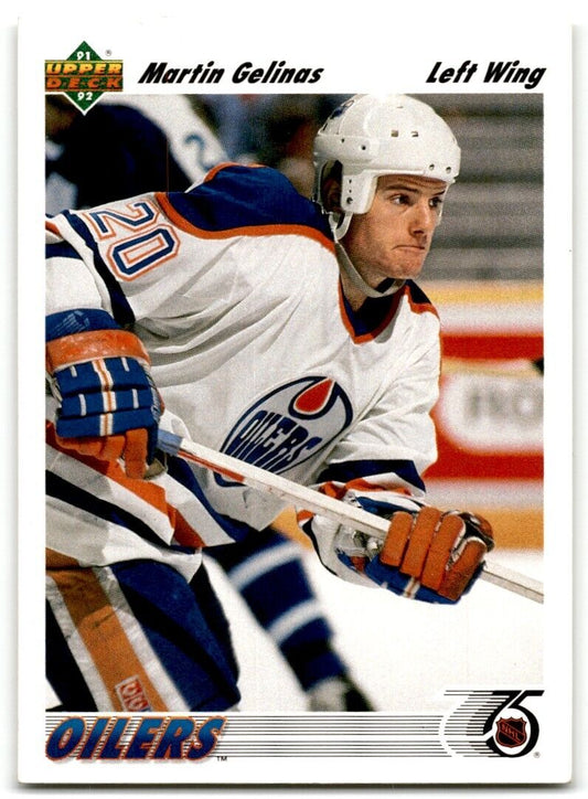 1991-92 Upper Deck Martin Gelinas Edmonton Oilers #266