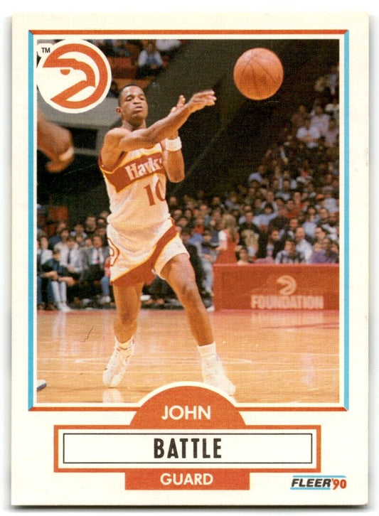 1990-91 Fleer John Battle Atlanta Hawks #1