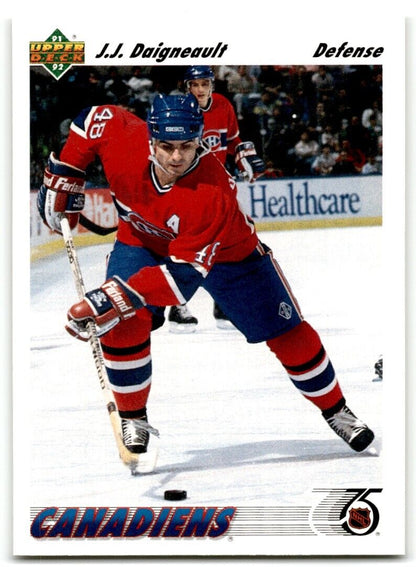 1991-92 Upper Deck J.J. Daigneault Montreal Canadiens #170A