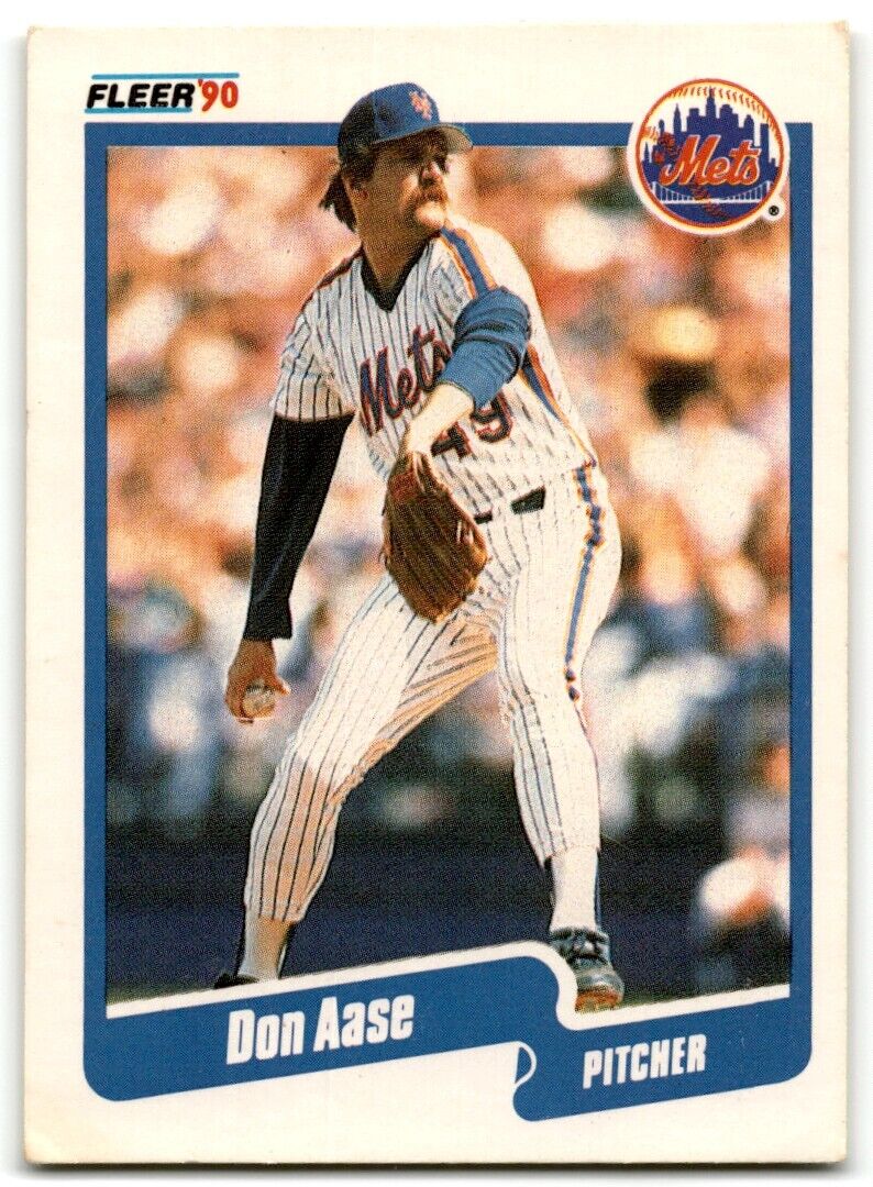 1990 Fleer Don Aase New York Mets #196