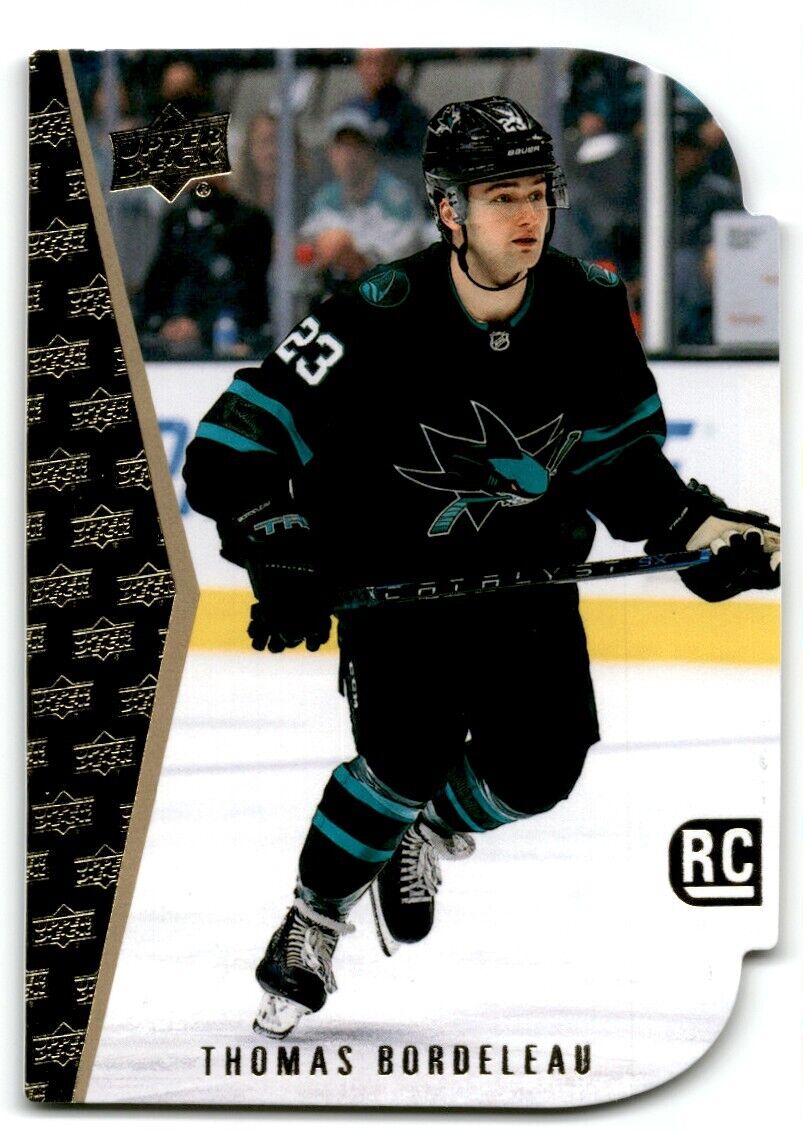 2022-23 Upper Deck Rookie Die-Cut Thomas Bordeleau Rookie San Jose Sharks #RDT-9