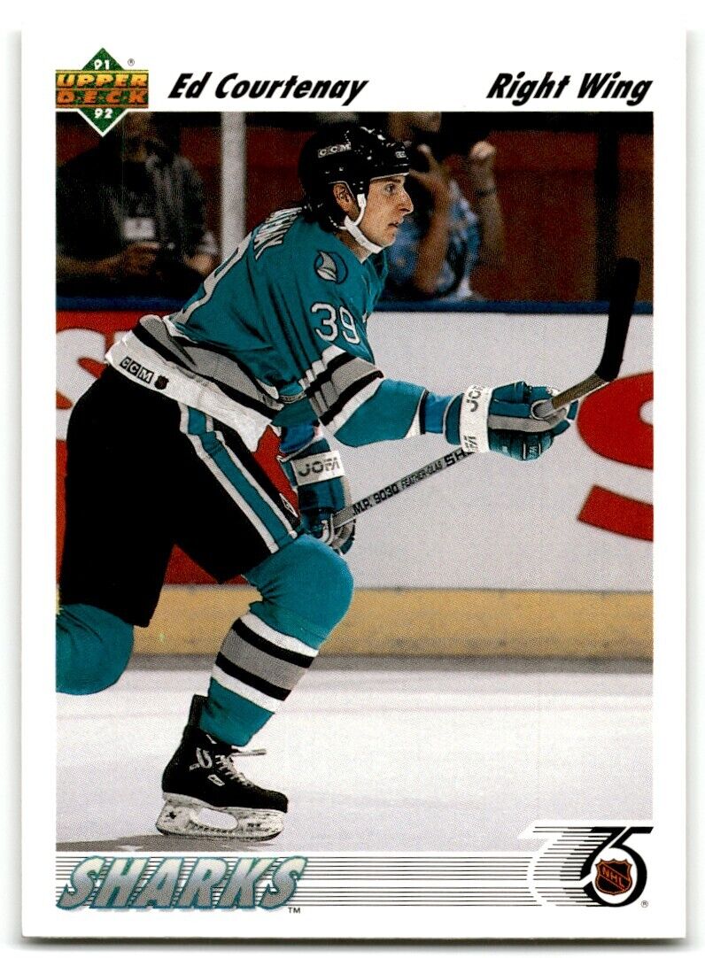 1991-92 Upper Deck Ed Courtenay Rookie San Jose Sharks #517