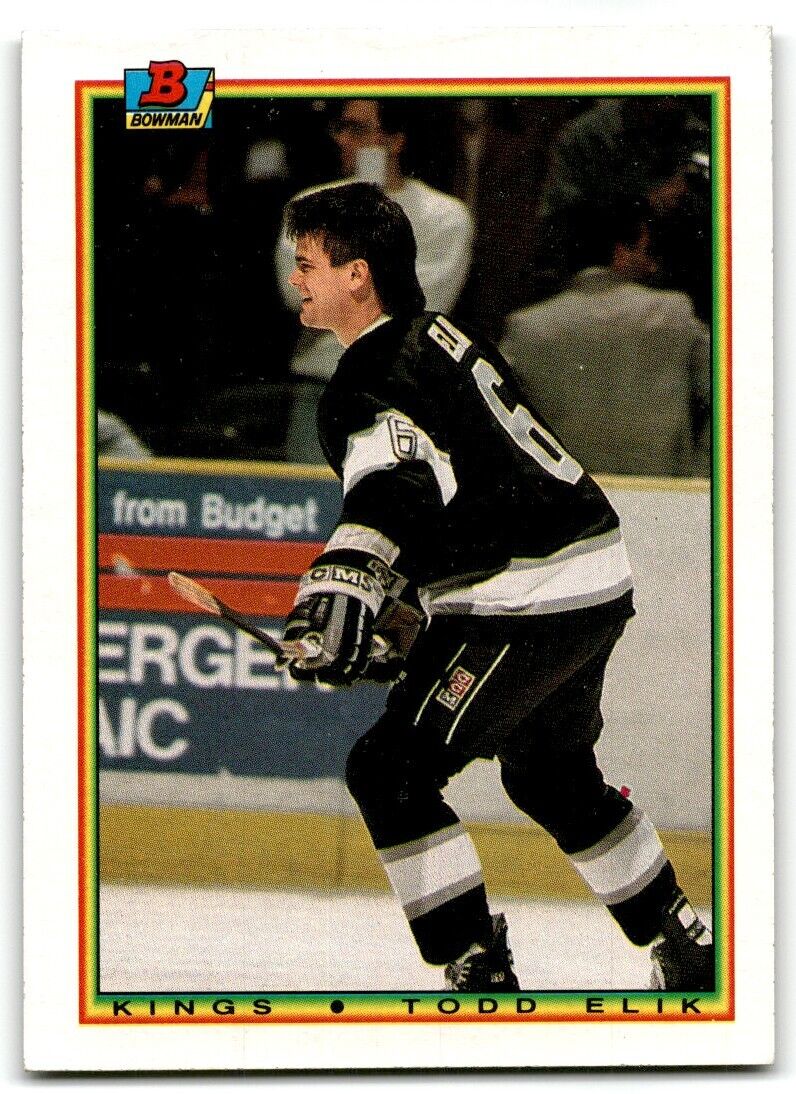 1990-91 Bowman Todd Elik Rookie Los Angeles Kings #151