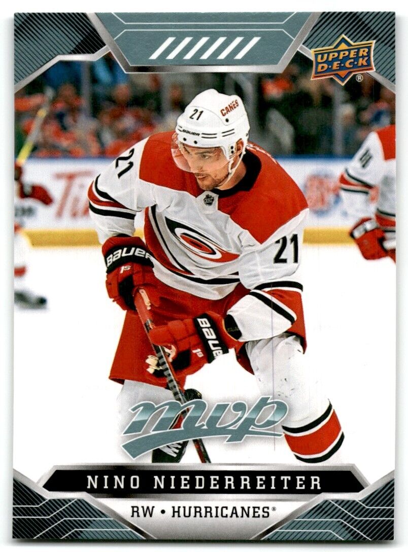 2019-20 Upper Deck MVP Nino Niederreiter Carolina Hurricanes #104