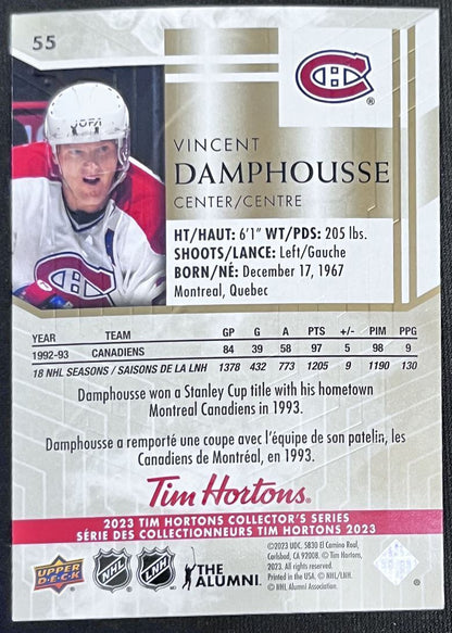 2023-24 Upper Deck Tim Hortons Legends Tim Horton Vincent Damphousse Montreal