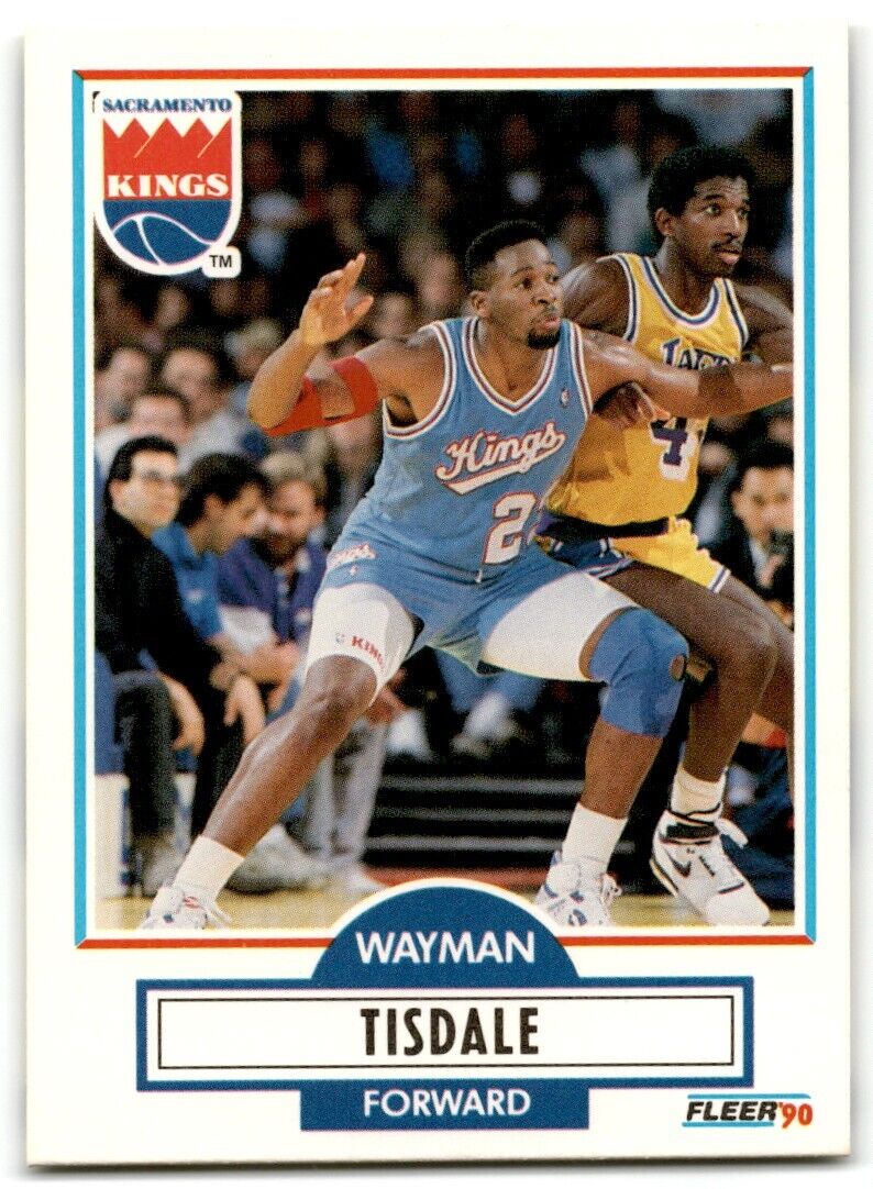 1990-91 Fleer Wayman Tisdale Sacramento Kings #167