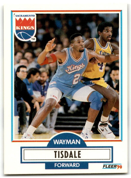 1990-91 Fleer Wayman Tisdale Sacramento Kings #167