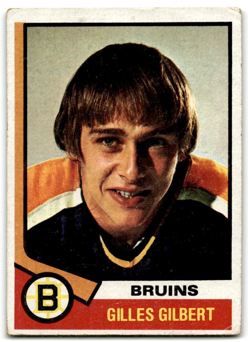 1974-75 Topps Gilles Gilbert Boston Bruins #10