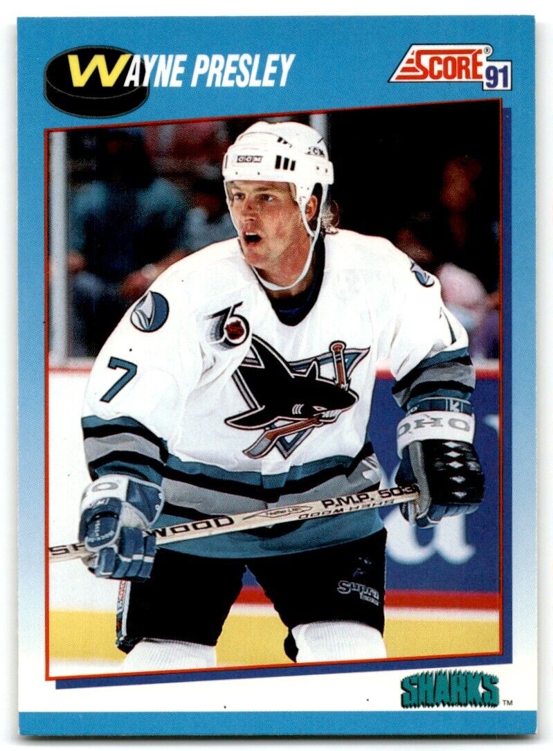 1991-92 Score Canadian Bilingual Wayne Presley San Jose Sharks #559