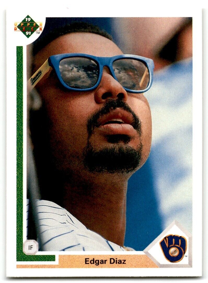 1991 Upper Deck Edgar Diaz Milwaukee Brewers #286