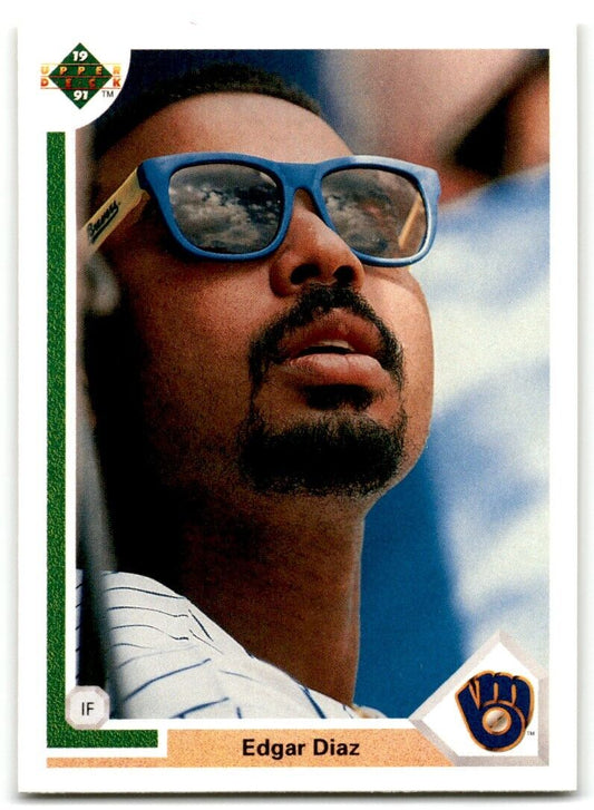 1991 Upper Deck Edgar Diaz Milwaukee Brewers #286