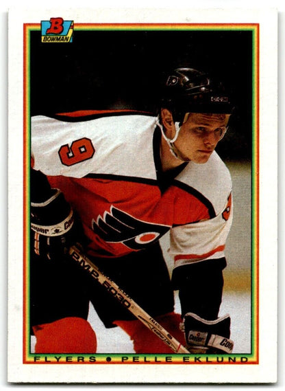 1990-91 Bowman Pelle Eklund Philadelphia Flyers #107