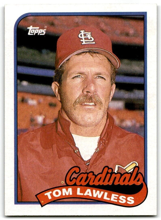 1989 Topps Tom Lawless St. Louis Cardinals #312