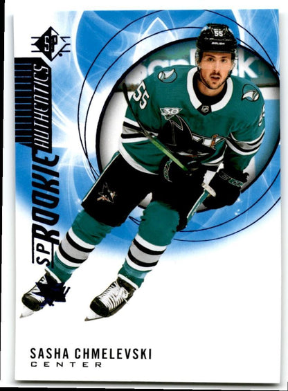 2020-21 Upper Deck Rookie SP Authentic Sasha Chmelevski Rookie San Jose Sharks