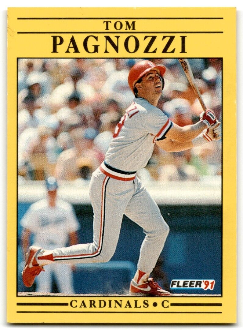 1991 Fleer Tom Pagnozzi St. Louis Cardinals #641A