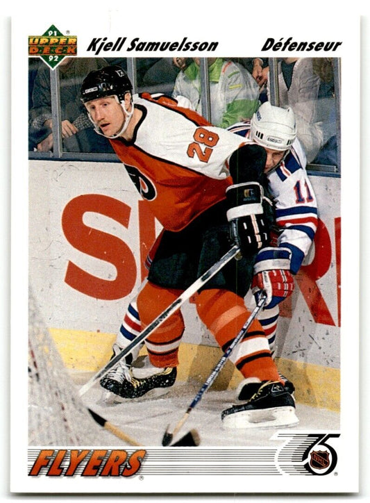 1991-92 Upper Deck French Kjell Samuelsson Philadelphia Flyers #396