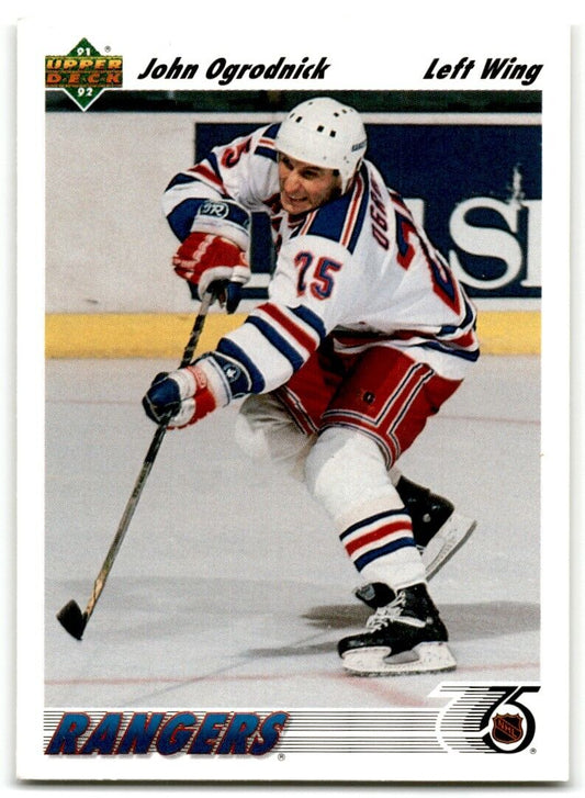 1991-92 Upper Deck John Ogrodnick New York Rangers #476