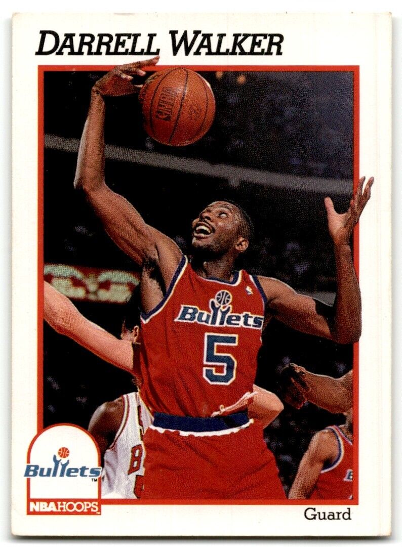 1991-92 Hoops Darrell Walker Washington Bullets #219