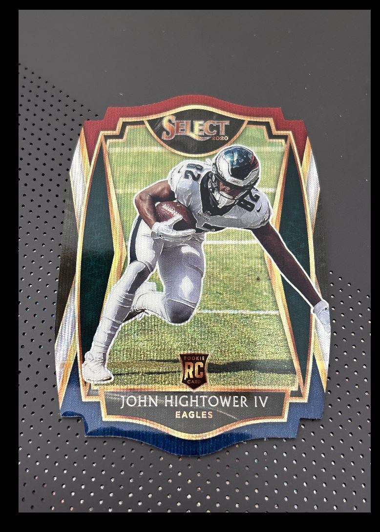 2020 Panini Select red blue prizm John Hightower IV Rookie Philadelphia Eagles