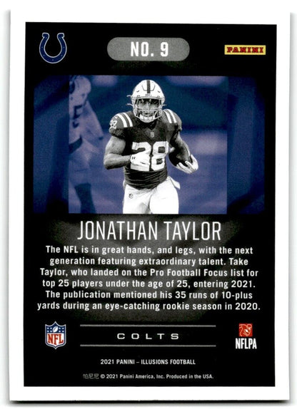 2020 Panini Illusions Jonathan Taylor Rookie Indianapolis Colts #9