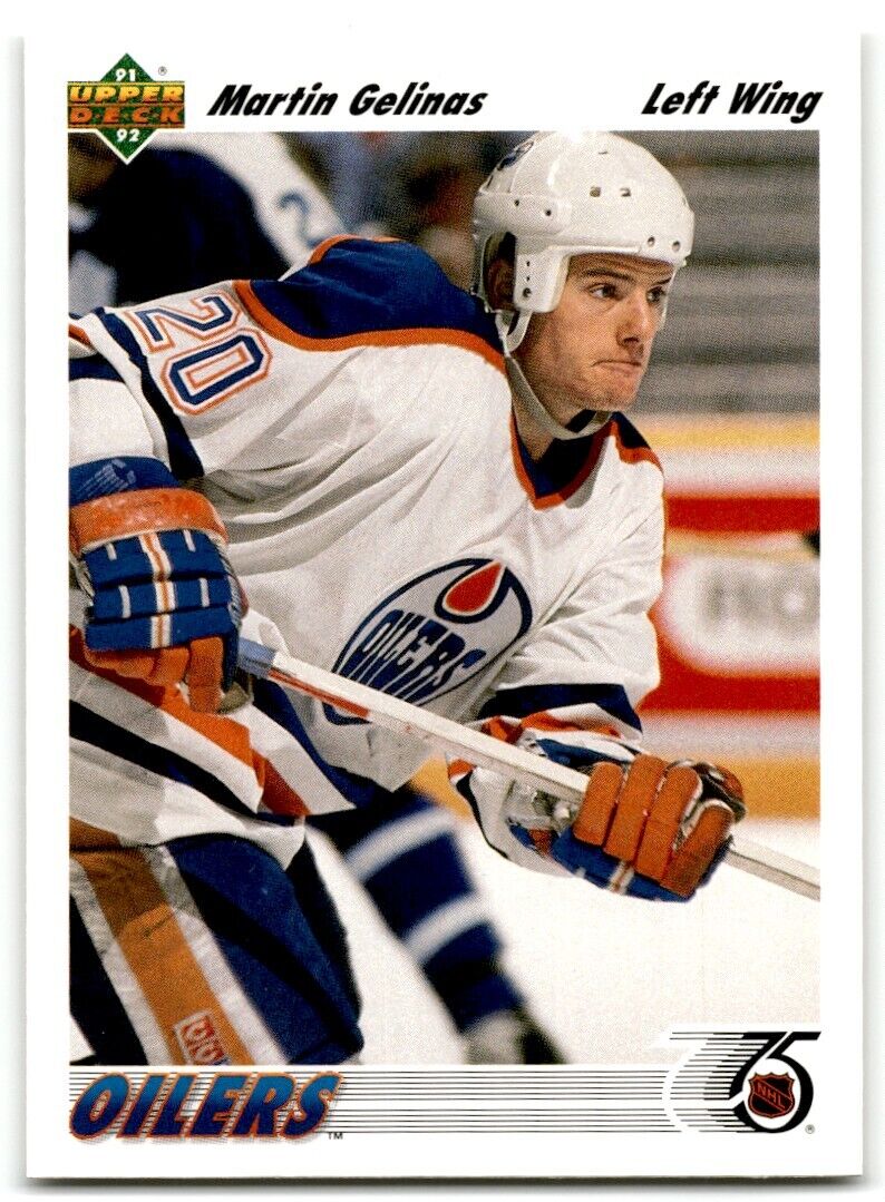 1991-92 Upper Deck Martin Gelinas Edmonton Oilers #266