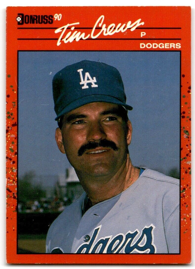 1990 Donruss Tim Crews Los Angeles Dodgers #550