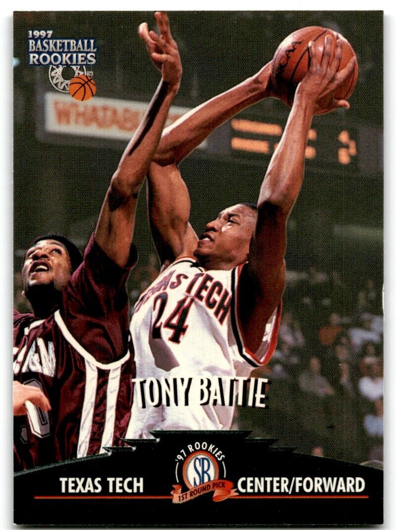 1997-98 Score Board Rookies Tony Battie Texas Tech Red Raiders #33