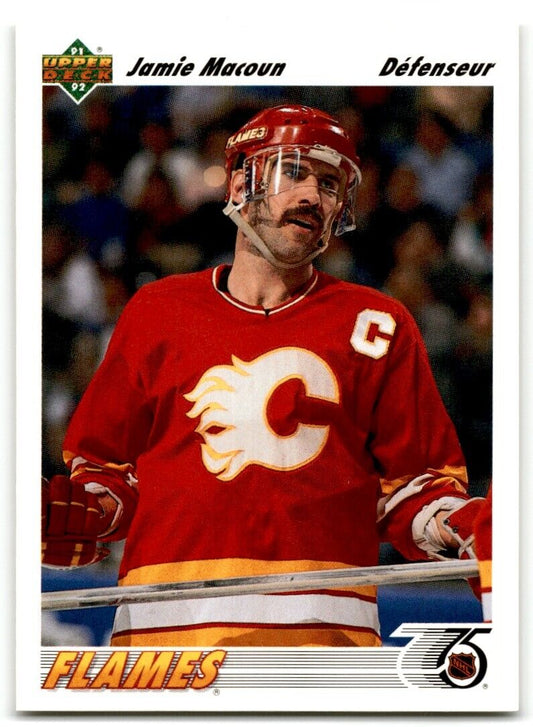 1991-92 Upper Deck French Jamie Macoun Calgary Flames #412