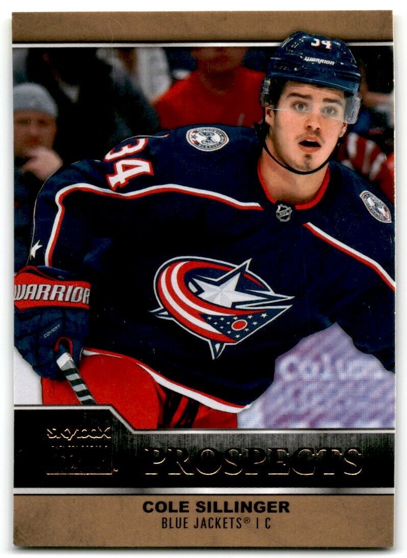 2021-22 Skybox Metal Universe Premium Prospects Cole Sillinger Rookie Columbus