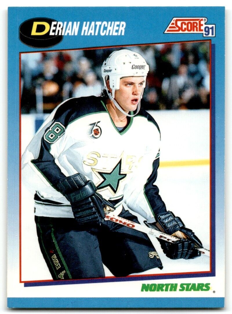 1991-92 Score Canadian Bilingual Derian Hatcher Minnesota North Stars #656