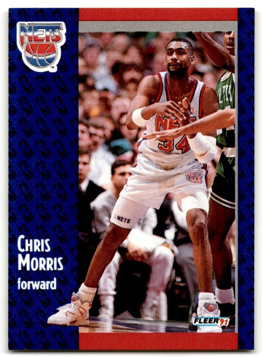 1991-92 Fleer Chris Morris New Jersey Nets #133