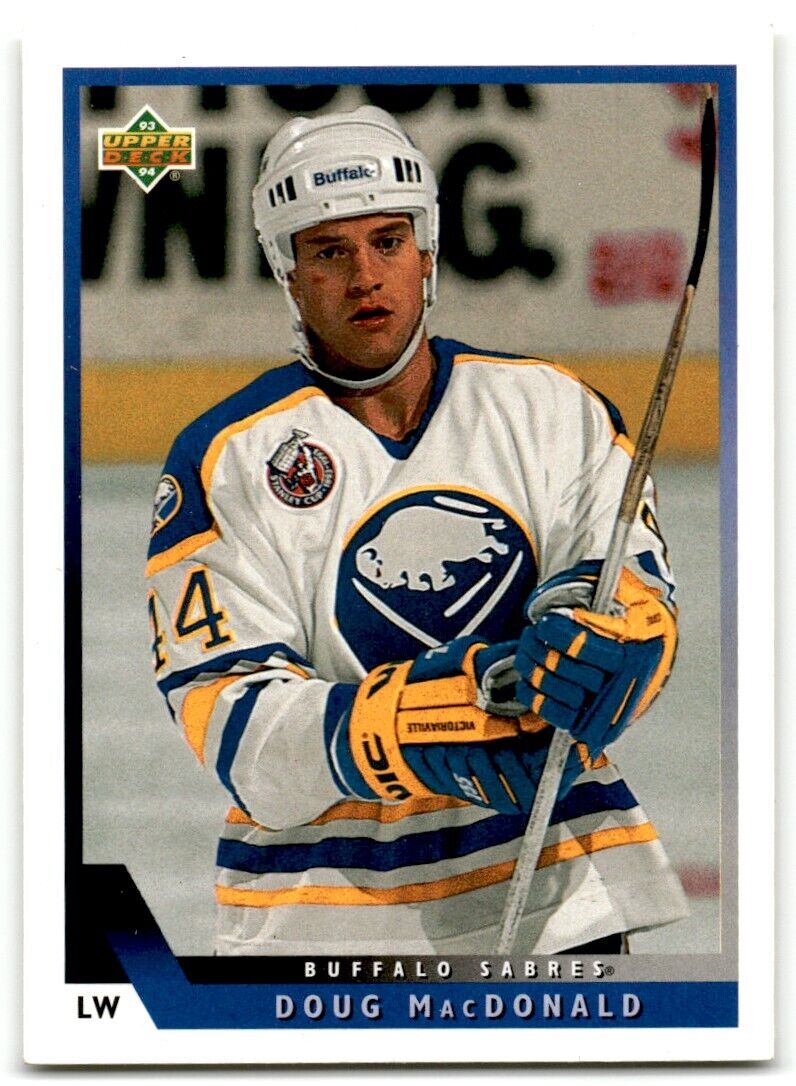 1993-94 Upper Deck Doug MacDonald Rookie Buffalo Sabres #97