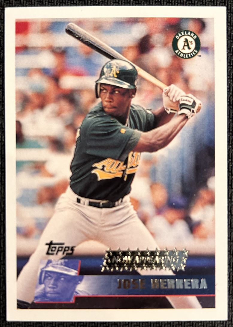 1996 Topps Jose Herrera Oakland Athletics #338