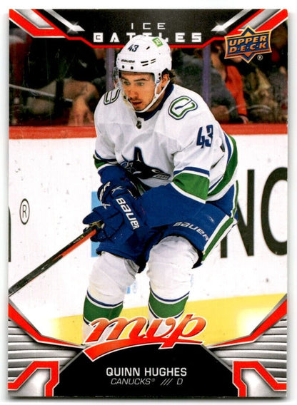 2022-23 Upper Deck MVP Ice Battles Quinn Hughes Vancouver Canucks #208