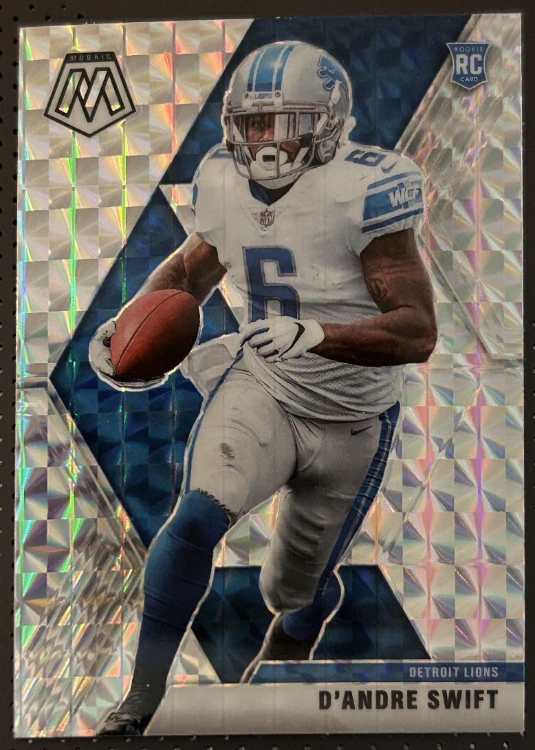 2020 Panini Mosaic Prizm D'Andre Swift Rookie Detroit Lions #215 Parallel