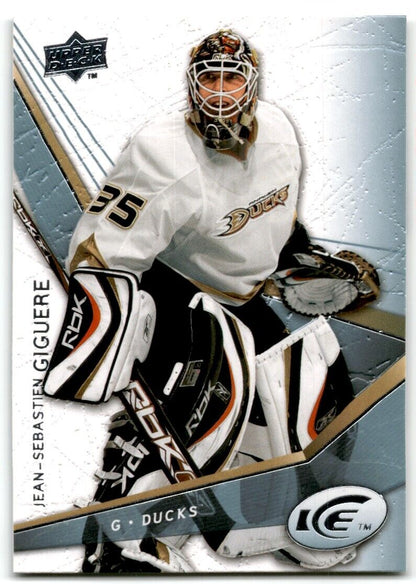 2008-09 Upper Deck Ice Jean-Sebastien Giguere Anaheim Ducks #37