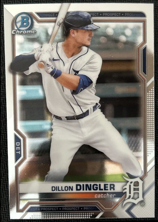 2021 Bowman Chrome Prospects Dillon Dingler Detroit Tigers #BCP-72