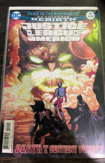 Justice League of America #14 VF DC Comics 2017 Rebirth Panic in the Microverse