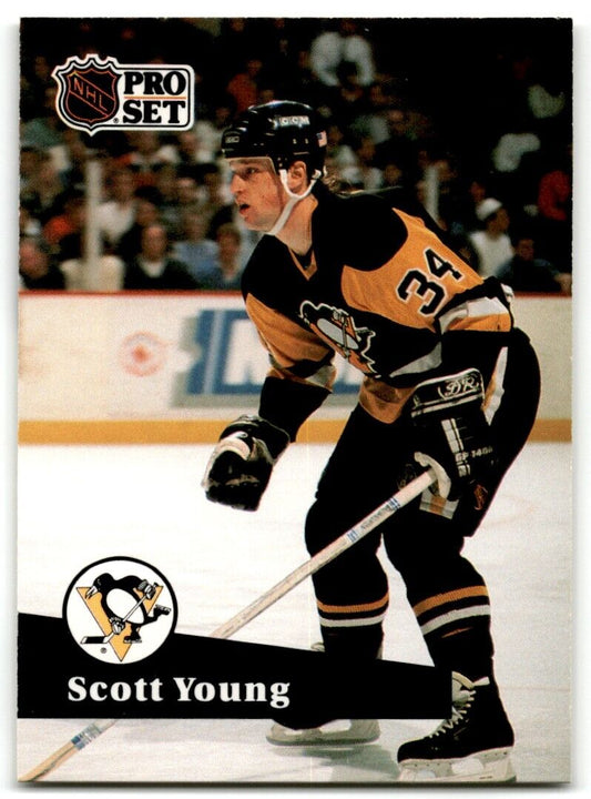 1991-92 Pro Set Scott Young Pittsburgh Penguins #195