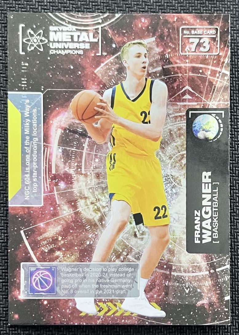 2021-22 Skybox Metal Universe Champion Franz Wagner Rookie #73