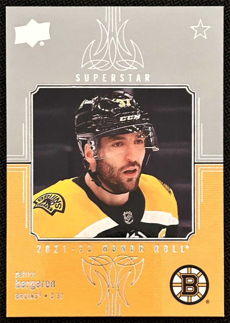 2021-22 Upper Deck Honor Roll Patrice Bergeron Boston Bruins #HR-14