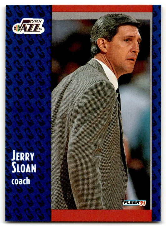 1991-92 Fleer Jerry Sloan Utah Jazz #202