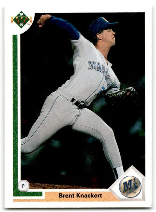 1991 Upper Deck Brent Knackert Seattle Mariners #378