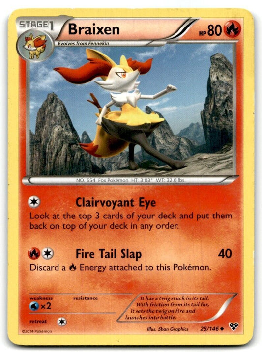 2014 XY Braixen Stage 1/Uncommon #25