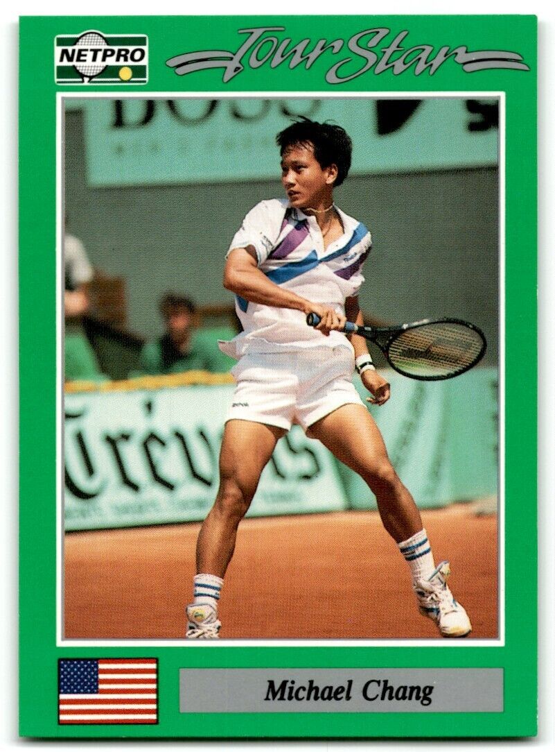 1991 Protennis player Cards Netpro Tour Star Michael Chang Rookie #10