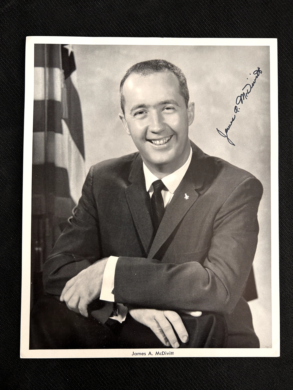 NASA Gemini Apollo Astronaut James McDivitt AUTOPEN signed portrait photo