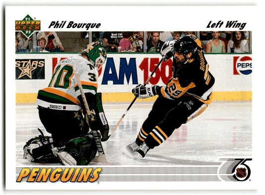 1991-92 Upper Deck Phil Bourque Pittsburgh Penguins #398