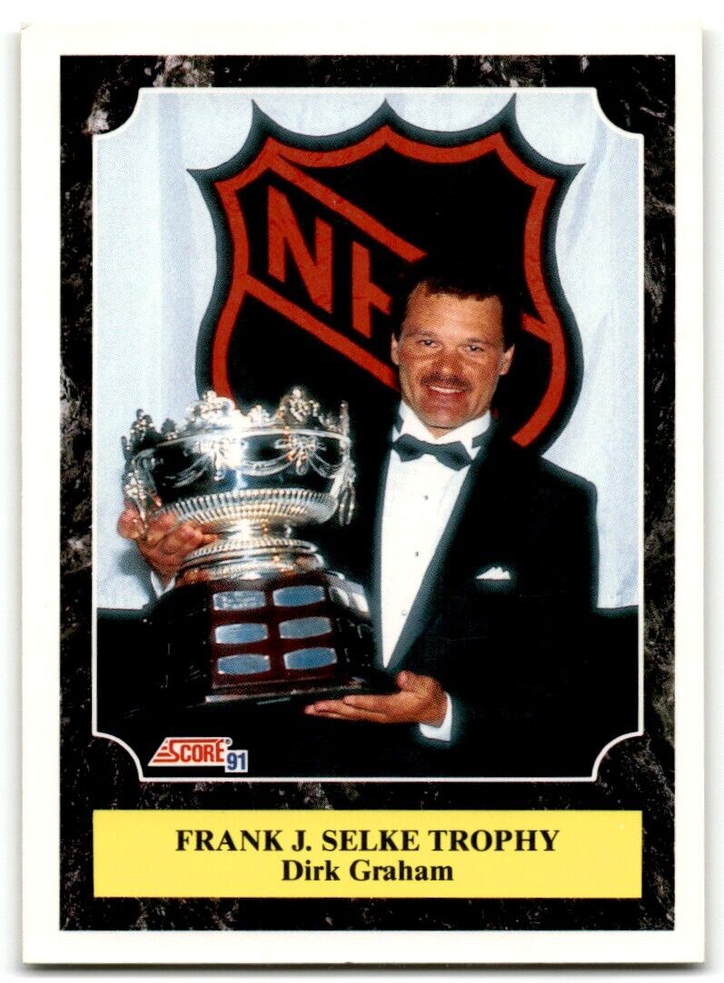 1991-92 Score Canadian Dirk Graham (Frank J. Selke Trophy) Chicago Blackhawks