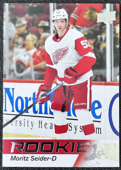 2021-22 Upper Deck NHL Star Rookie Moritz Seider Rookie Detroit Red Wings #18