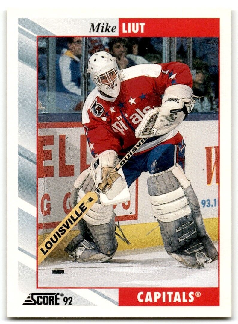 1992-93 Score Mike Liut Washington Capitals #368